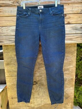 PAIGE Verdugo Ankle Skinny Jeans in Flo Destructed Wash Size 32